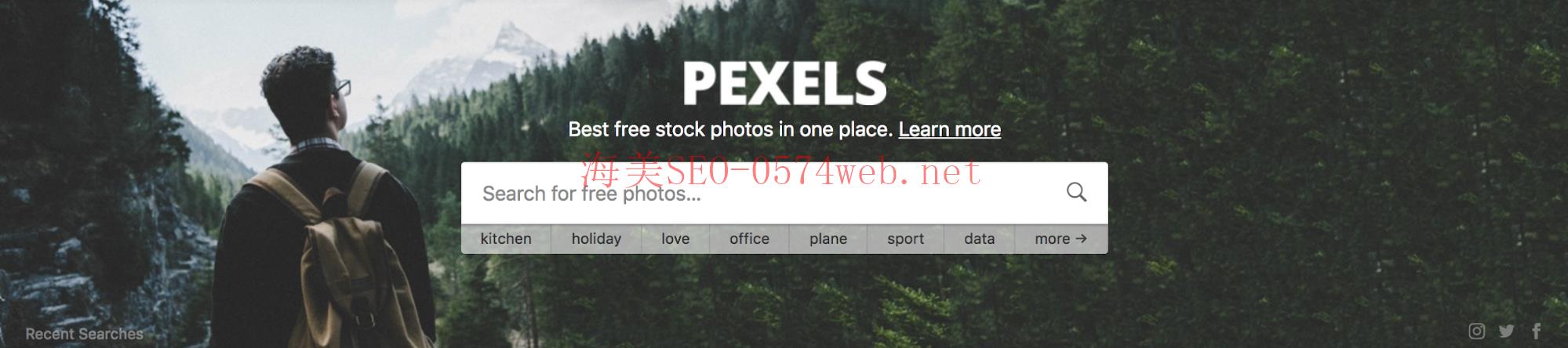 Pexels website