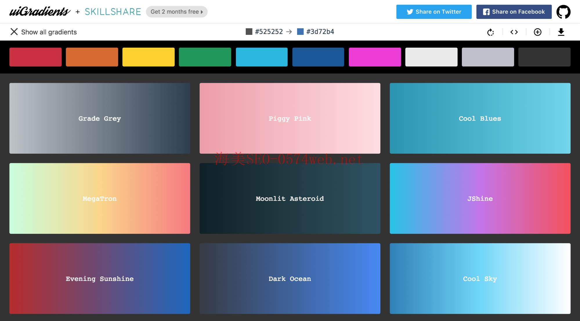 Ui Gradients website