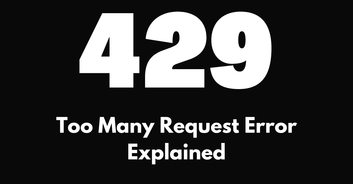 429 Error错误