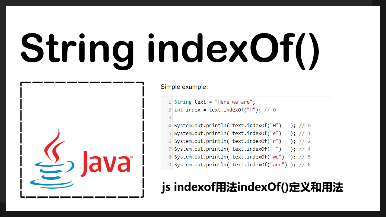 Js indexof用法indexOf()定义和用法